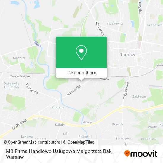 MB Firma Handlowo Usługowa Małgorzata Bąk map