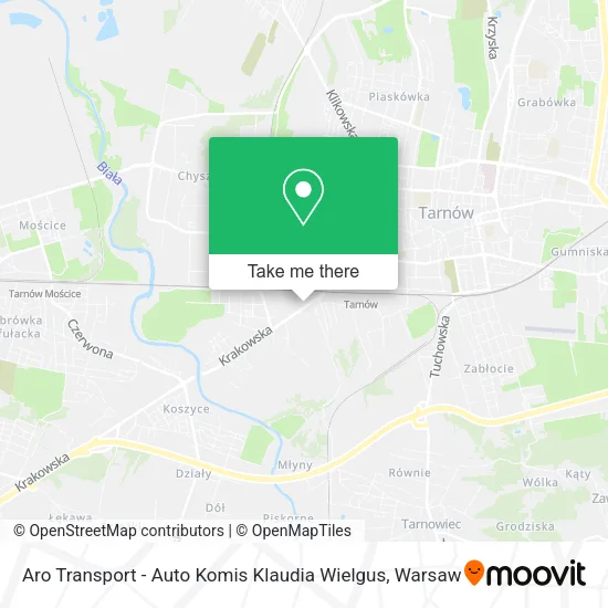 Карта Aro Transport - Auto Komis Klaudia Wielgus