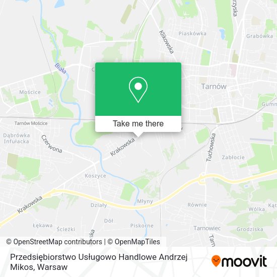 Przedsiębiorstwo Usługowo Handlowe Andrzej Mikos map