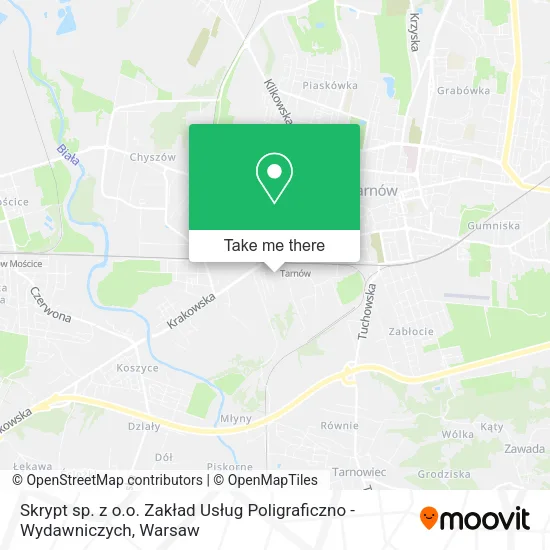 Карта Skrypt sp. z o.o. Zakład Usług Poligraficzno - Wydawniczych