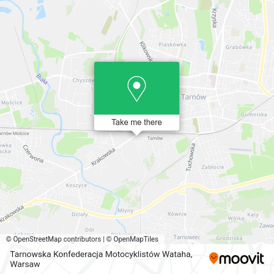 Tarnowska Konfederacja Motocyklistów Wataha map