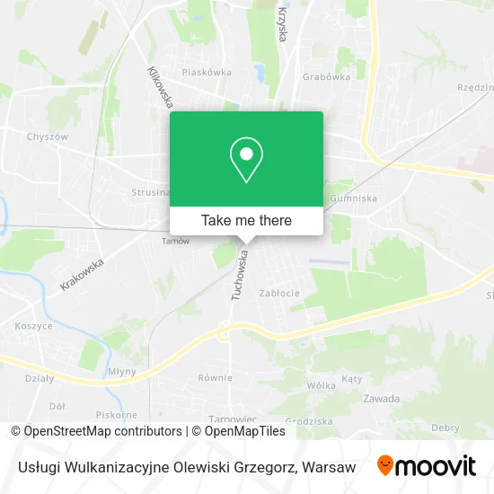 Карта Usługi Wulkanizacyjne Olewiski Grzegorz