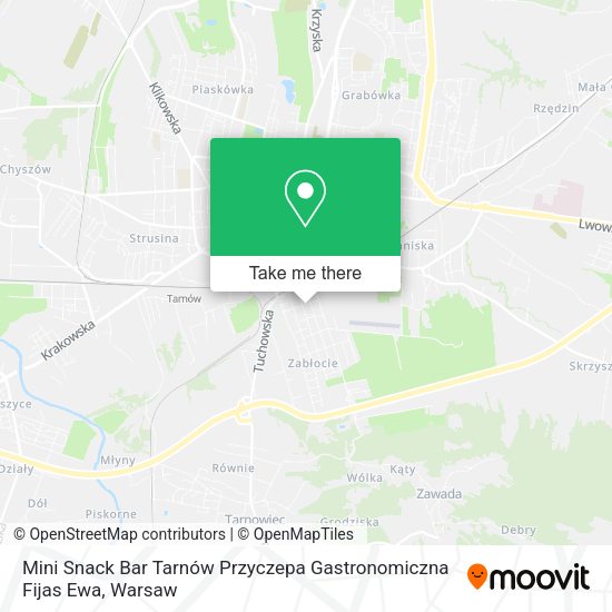 Mini Snack Bar Tarnów Przyczepa Gastronomiczna Fijas Ewa map