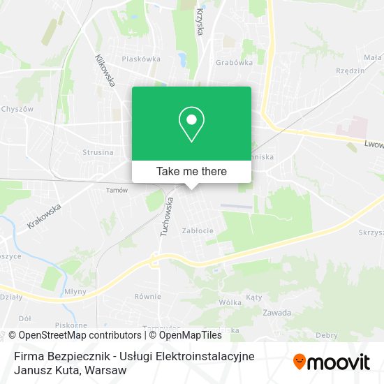 Firma Bezpiecznik - Usługi Elektroinstalacyjne Janusz Kuta map