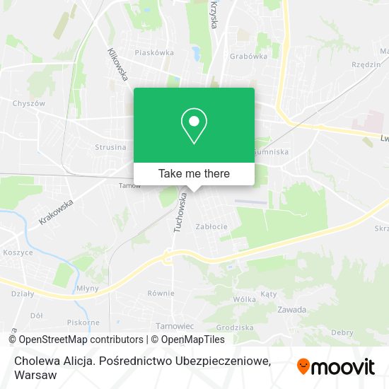 Cholewa Alicja. Pośrednictwo Ubezpieczeniowe map