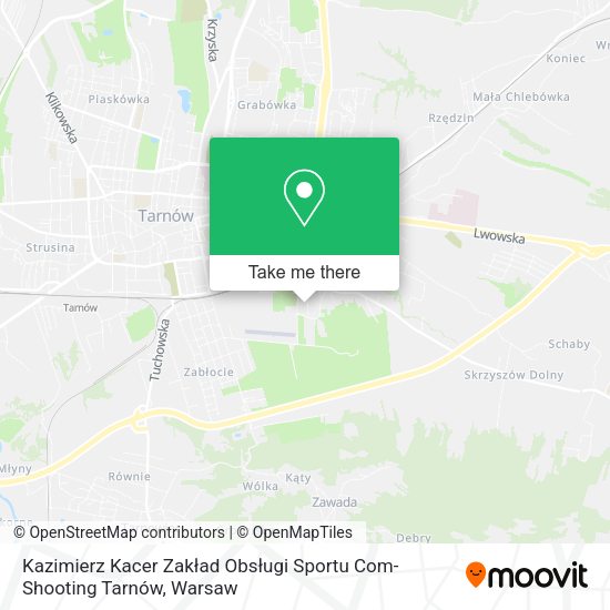 Kazimierz Kacer Zakład Obsługi Sportu Com-Shooting Tarnów map