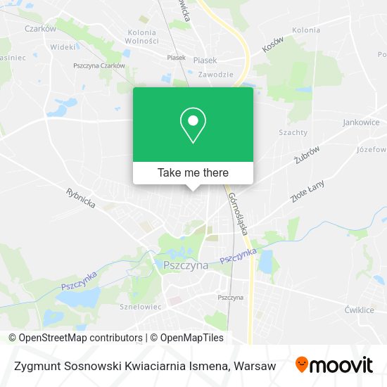 Zygmunt Sosnowski Kwiaciarnia Ismena map