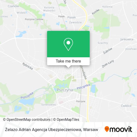 Żelazo Adrian Agencja Ubezpieczeniowa map