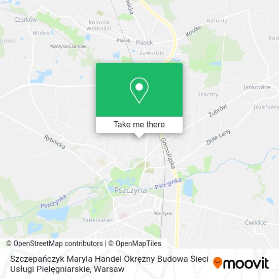 Szczepańczyk Maryla Handel Okrężny Budowa Sieci Usługi Pielęgniarskie map