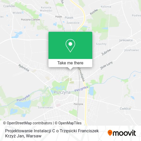 Projektowanie Instalacji C o Trzęsicki Franciszek Krzyż Jan map