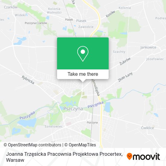 Joanna Trzęsicka Pracownia Projektowa Procertex map