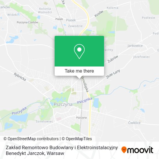 Zakład Remontowo Budowlany i Elektroinstalacyjny Benedykt Jarczok map