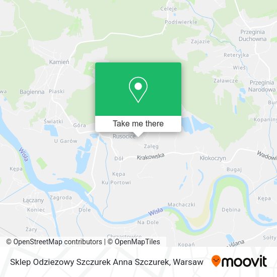 Sklep Odziezowy Szczurek Anna Szczurek map