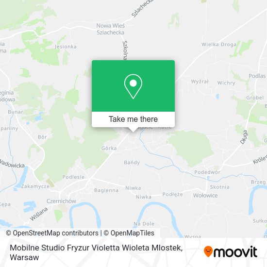 Mobilne Studio Fryzur Violetta Wioleta Mlostek map