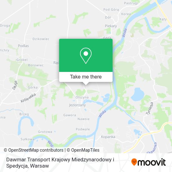 Карта Dawmar Transport Krajowy Miedzynarodowy i Spedycja