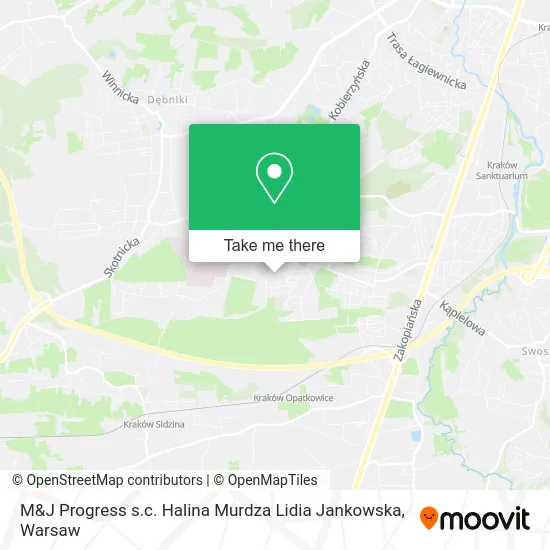 Карта M&J Progress s.c. Halina Murdza Lidia Jankowska