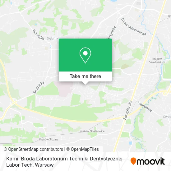 Карта Kamil Broda Laboratorium Techniki Dentystycznej Labor-Tech