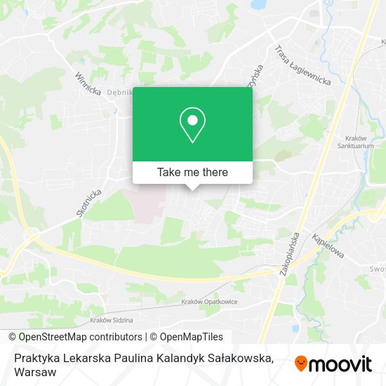 Praktyka Lekarska Paulina Kalandyk Sałakowska map