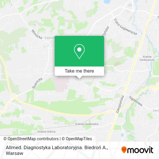 Allmed. Diagnostyka Laboratoryjna. Biedroń A. map