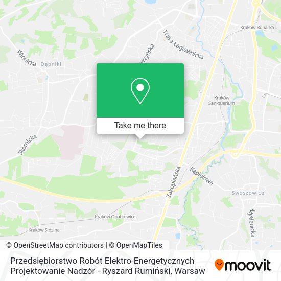 Przedsiębiorstwo Robót Elektro-Energetycznych Projektowanie Nadzór - Ryszard Rumiński map