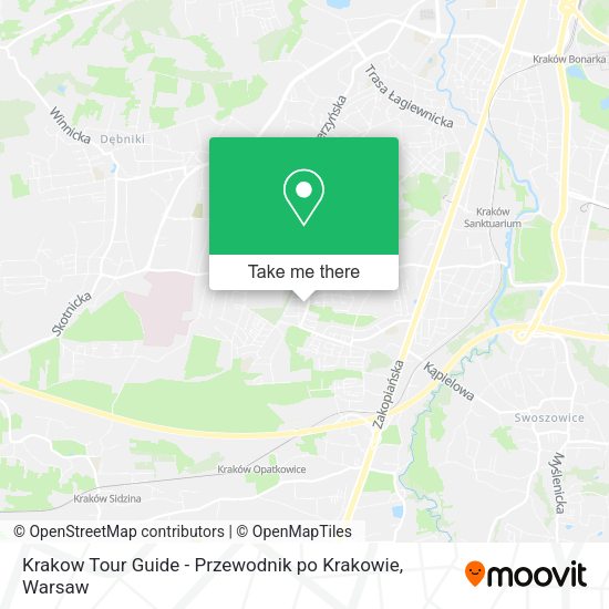 Krakow Tour Guide - Przewodnik po Krakowie map