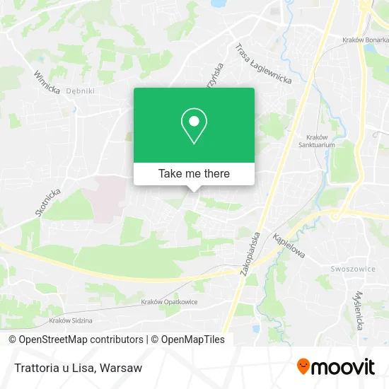 Карта Trattoria u Lisa