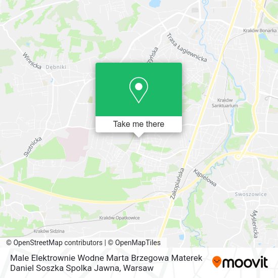 Male Elektrownie Wodne Marta Brzegowa Materek Daniel Soszka Spolka Jawna map