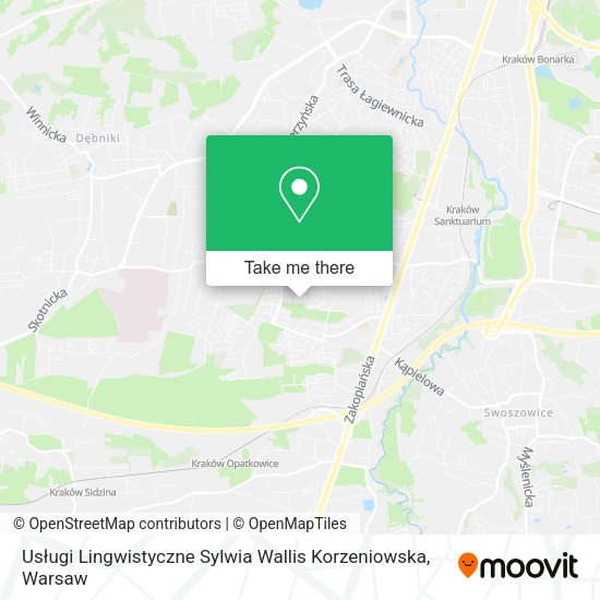 Usługi Lingwistyczne Sylwia Wallis Korzeniowska map