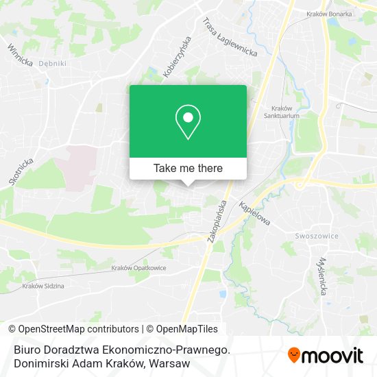 Biuro Doradztwa Ekonomiczno-Prawnego. Donimirski Adam Kraków map