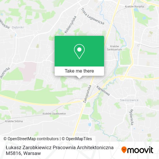 Łukasz Zarobkiewicz Pracownia Architektoniczna M5816 map