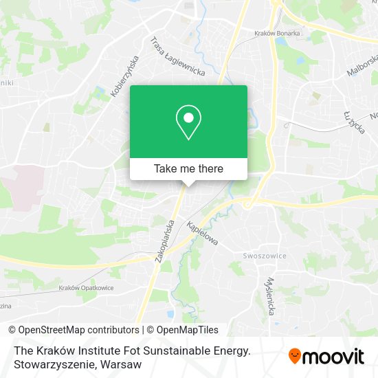 The Kraków Institute Fot Sunstainable Energy. Stowarzyszenie map