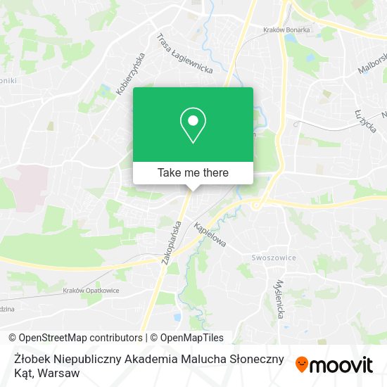 Żłobek Niepubliczny Akademia Malucha Słoneczny Kąt map