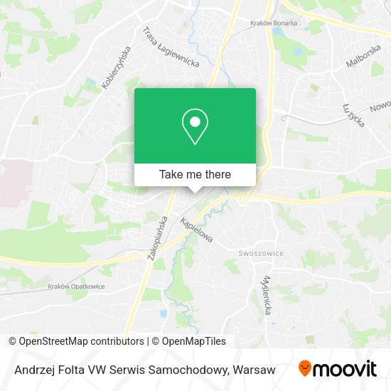 Andrzej Folta VW Serwis Samochodowy map