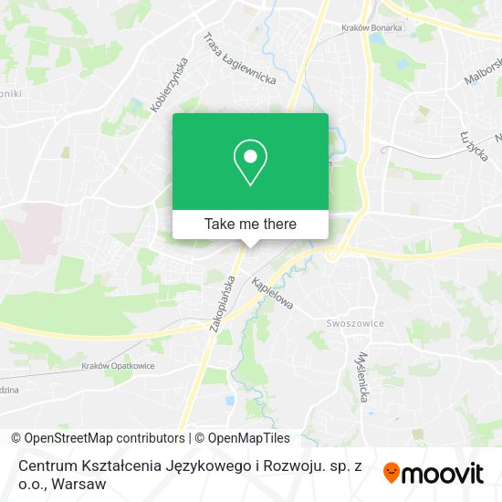 Centrum Kształcenia Językowego i Rozwoju. sp. z o.o. map