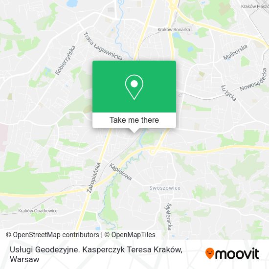 Usługi Geodezyjne. Kasperczyk Teresa Kraków map