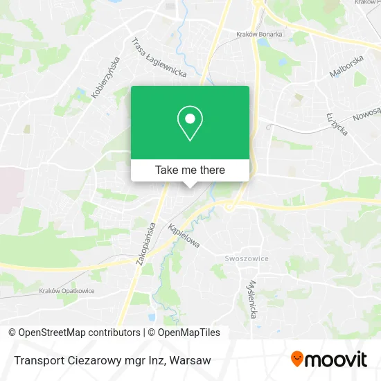 Карта Transport Ciezarowy mgr Inz