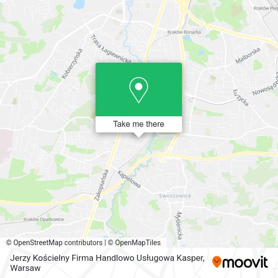 Jerzy Kościelny Firma Handlowo Usługowa Kasper map