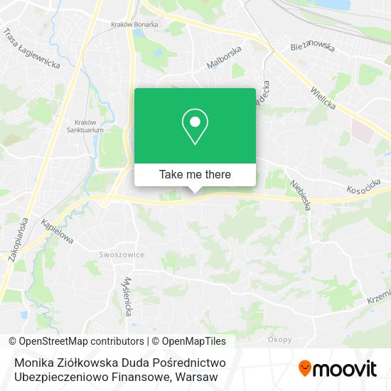 Monika Ziółkowska Duda Pośrednictwo Ubezpieczeniowo Finansowe map