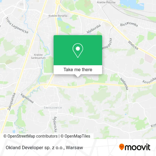 Карта Okland Developer sp. z o.o.