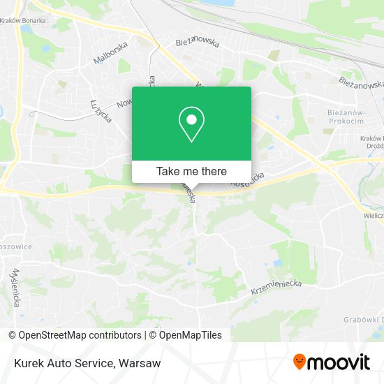 Kurek Auto Service map