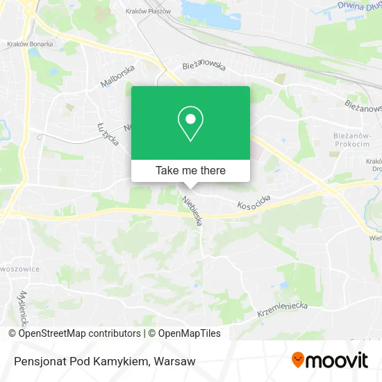 Pensjonat Pod Kamykiem map
