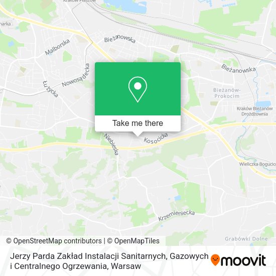 Jerzy Parda Zakład Instalacji Sanitarnych, Gazowych i Centralnego Ogrzewania map