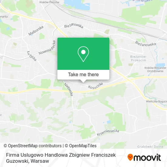Карта Firma Uslugowo Handlowa Zbigniew Franciszek Guzowski