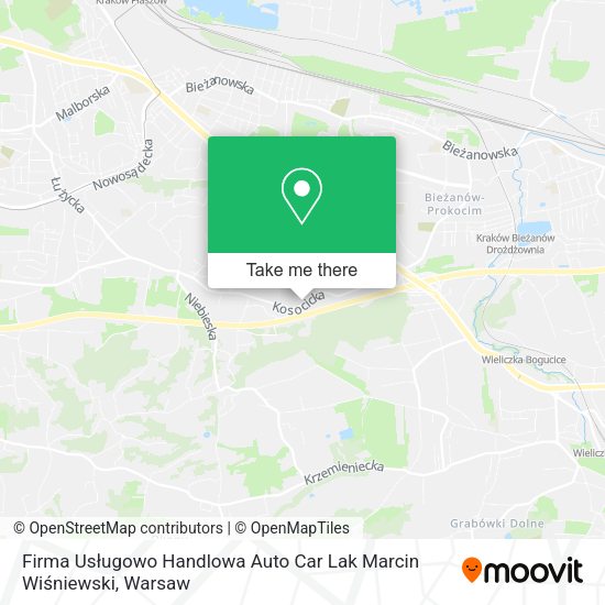 Firma Usługowo Handlowa Auto Car Lak Marcin Wiśniewski map