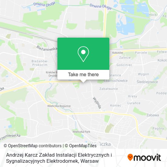 Andrzej Karcz Zakład Instalacji Elektrycznych i Sygnalizacyjnych Elektrodomek map