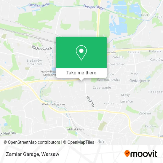 Карта Zamiar Garage