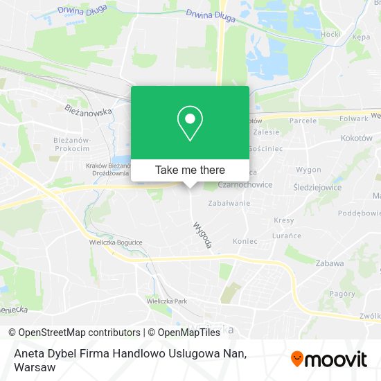 Aneta Dybel Firma Handlowo Uslugowa Nan map