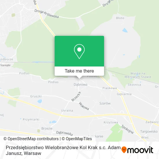 Карта Przedsiębiorstwo Wielobranżowe Kol Krak s.c. Adam Janusz