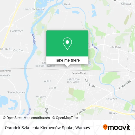 Карта Ośrodek Szkolenia Kierowców Spoko