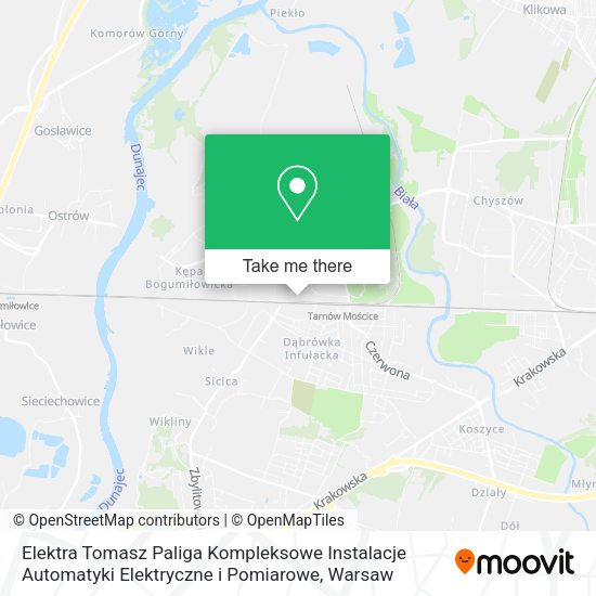 Elektra Tomasz Paliga Kompleksowe Instalacje Automatyki Elektryczne i Pomiarowe map